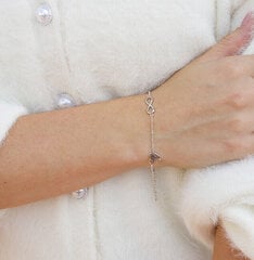 Beneto Романтический серебряный браслет AGB634/21 цена и информация | Женские браслеты | pigu.lt