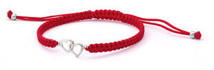 Beneto Шнур красный каббалистический браслет Сердце AGB547 цена и информация | Женский браслет | pigu.lt