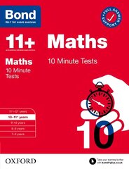 Bond 11plus: Bond 11plus 10 Minute Tests Maths 10-11 years 1 kaina ir informacija | Knygos paaugliams ir jaunimui | pigu.lt