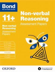 Bond 11plus: Non-verbal Reasoning: Assessment Papers: 7-8 years, 7-8 years цена и информация | Книги для подростков и молодежи | pigu.lt