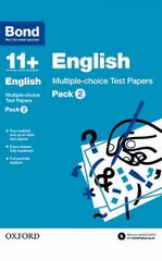 Bond 11plus: English: Multiple-choice Test Papers: Pack 2, Pack 2 цена и информация | Книги для подростков  | pigu.lt