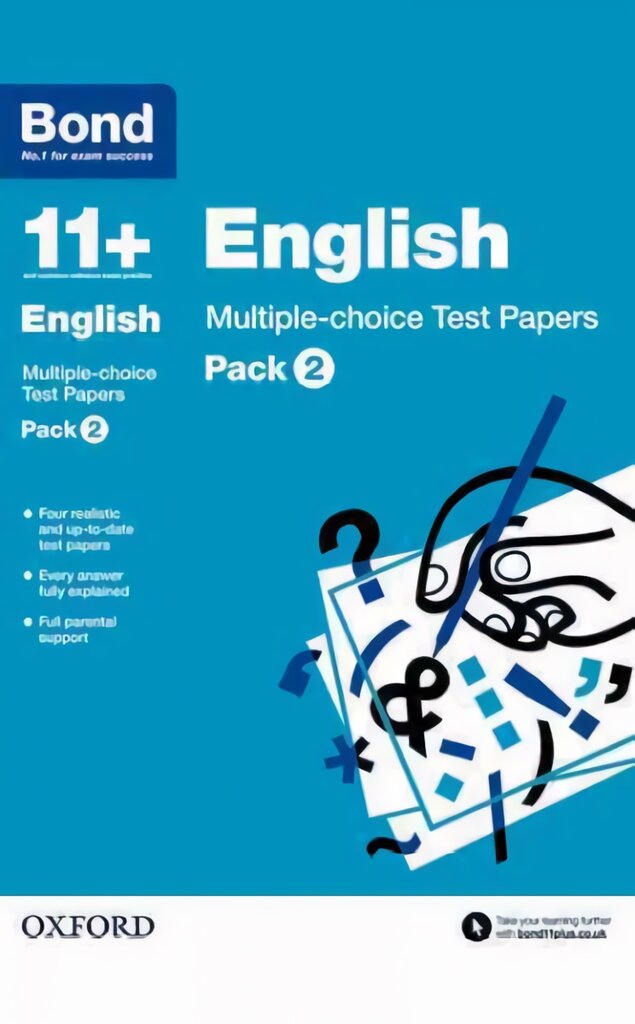 Bond 11plus: English: Multiple-choice Test Papers: Pack 2, Pack 2 цена и информация | Knygos paaugliams ir jaunimui | pigu.lt