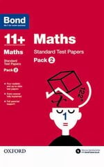 Bond 11plus: Maths: Standard Test Papers: Pack 2, Pack 2 цена и информация | Книги для подростков и молодежи | pigu.lt