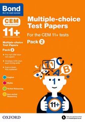 Bond 11plus: Multiple-choice Test Papers for the CEM 11plus tests Pack 2, Pack 2 цена и информация | Книги для подростков и молодежи | pigu.lt