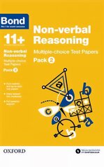 Bond 11plus: Non-verbal Reasoning: Multiple-choice Test Papers: Pack 2, Pack 2 kaina ir informacija | Knygos paaugliams ir jaunimui | pigu.lt