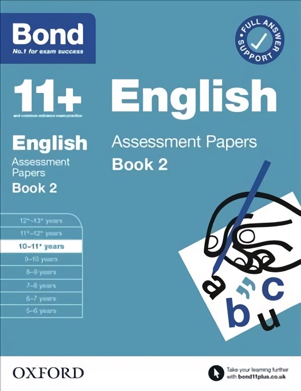 Bond 11plus English Assessment Papers 10-11 Years Book 2 цена и информация | Knygos paaugliams ir jaunimui | pigu.lt