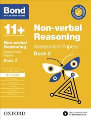 Bond 11plus Non-verbal Reasoning Assessment Papers 10-11 Years Book 2 цена и информация | Книги для подростков  | pigu.lt