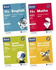 Bond 11plus English, Maths, Verbal Reasoning, Non Verbal Reasoning: Assessment Papers: 9-10 Yrs Bundle kaina ir informacija | Knygos paaugliams ir jaunimui | pigu.lt