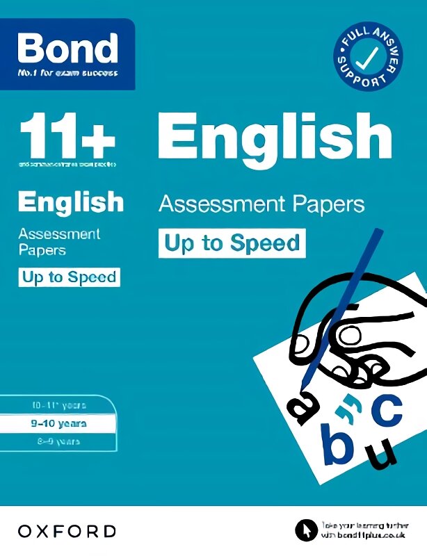 Bond 11plus: Bond 11plus English Up to Speed Assessment Papers with Answer Support 9-10 Years 1 kaina ir informacija | Knygos paaugliams ir jaunimui | pigu.lt