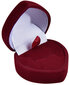 JK Box Bordo spalvos dovanų dėžutė auskarams arba žiedui Heart F-75 / A10 kaina ir informacija | Dovanų pakavimo priemonės | pigu.lt