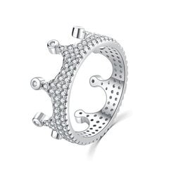 Роскошное серебряное кольцо с цирконами MOISS Королевская корона R00021 цена и информация | Кольца | pigu.lt