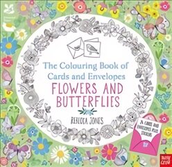 National Trust: The Colouring Book of Cards and Envelopes - Flowers and Butterflies kaina ir informacija | Knygos mažiesiems | pigu.lt