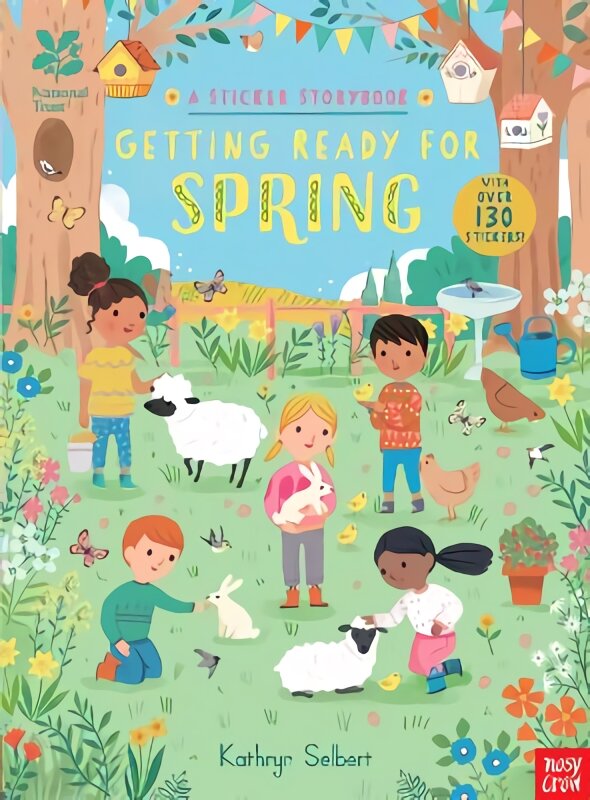 National Trust: Getting Ready for Spring, A Sticker Storybook kaina ir informacija | Knygos mažiesiems | pigu.lt