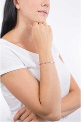 Amen Серебряный браслет с покрытием из розового золота с четками BRORM3P Агаты цена и информация | Женские браслеты | pigu.lt