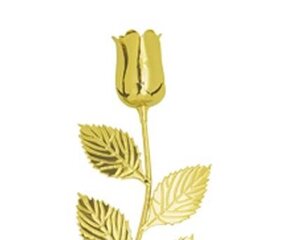 Rožė 079 005 auksinis, 30 cm цена и информация | Другие оригинальные подарки | pigu.lt
