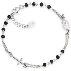 Amen Оригинальный серебряный браслет с кристаллами Rosary BROBN3 цена и информация | Женские браслеты | pigu.lt