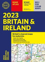 2023 Philip's Road Atlas Britain and Ireland: (A4 Paperback) kaina ir informacija | Kelionių vadovai, aprašymai | pigu.lt