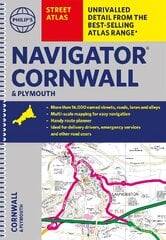 Philip's Street Atlas Navigator Cornwall & Plymouth kaina ir informacija | Kelionių vadovai, aprašymai | pigu.lt