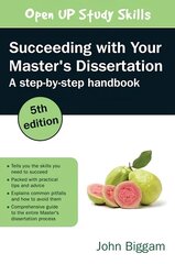 Succeeding with Your Master's Dissertation: A Step-by-Step Handbook 5th edition цена и информация | Книги по социальным наукам | pigu.lt