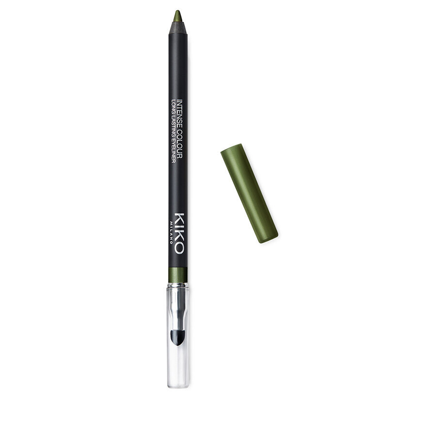 Akių pieštukas Kiko Milano Intense Colour Long Lasting Eyeliner, 10 Metallic Ivy Green, 1.2g kaina ir informacija | Akių šešėliai, pieštukai, blakstienų tušai, serumai | pigu.lt