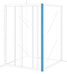 Соединительный профиль под прямым углом Ifö Solid SVVK N, цвет алюминия цена и информация | Аксессуары для ванн, душевых кабин | pigu.lt