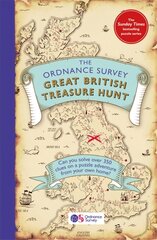 Ordnance Survey Great British Treasure Hunt: Can you solve over 350 clues on a puzzle adventure from your own home? цена и информация | Развивающие книги | pigu.lt