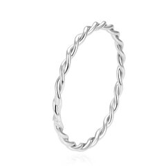 Beneto Минималистское серебряное витое кольцо AGG315L цена и информация | Кольцо | pigu.lt