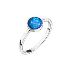 Evolution Group Серебряное кольцо с голубым опалом 15001.3 цена и информация | Кольцо | pigu.lt