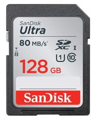 Sandisk Ultra SDXC 128GB цена и информация | Карты памяти для телефонов | pigu.lt