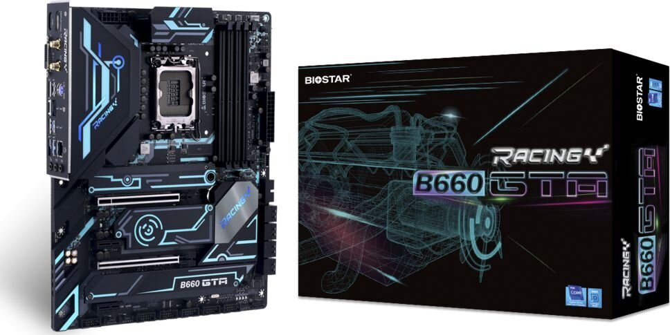 Biostar B660GTA (Ver. 5.x), ATX, LGA1700, DDR4, WiFi цена и информация | Pagrindinės plokštės | pigu.lt