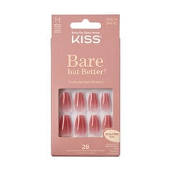 Гелевые ногти Bare-But-Better Nails Nude, 28 шт. цена и информация | Средства для маникюра и педикюра | pigu.lt