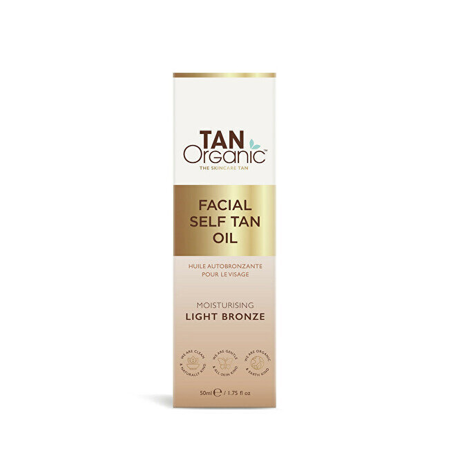 Savaiminis veido aliejus Tan Organic Facial Self Tan Oil Light Bronze, 50ml kaina ir informacija | Savaiminio įdegio kremai | pigu.lt