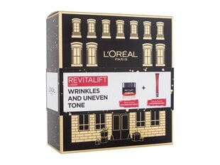 Veido odos priežiūros rinkinys L'Oréal Paris Revitalift: Revitalift Laser X3 dieninis kremas, 50 ml + Revitalift Laser X3 paakių kremas, 15 ml kaina ir informacija | Veido kremai | pigu.lt