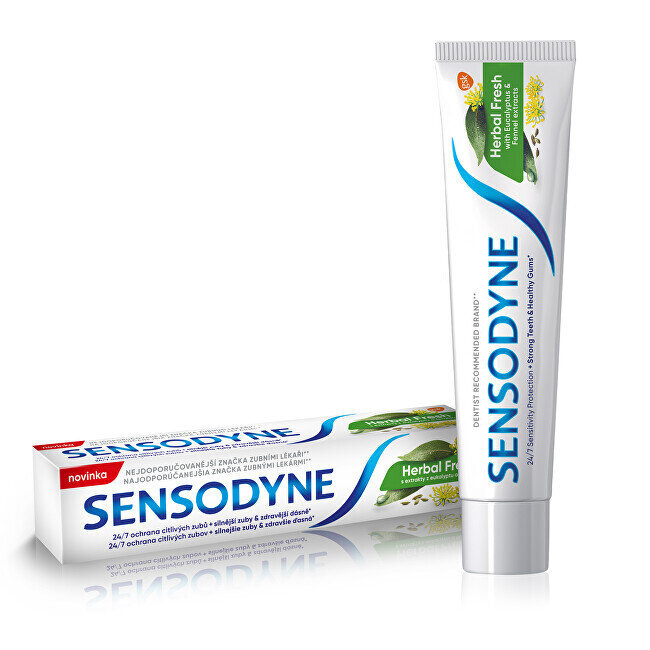 Dantų pasta jautriems dantims Sensodyne Herbal Fresh 75 ml цена и информация | Dantų šepetėliai, pastos | pigu.lt