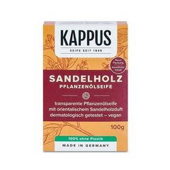 Muilas Kappus Sandalwood Luxury Soap Bar, 100g цена и информация | Мыло | pigu.lt
