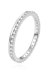 Уникальное серебряное кольцо с цирконами Beneto AGG227 цена и информация | Кольцо | pigu.lt