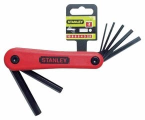 Набор складных шестигранных ключей Stanley 469262 - метрические (7 шт.) цена и информация | Механические инструменты | pigu.lt
