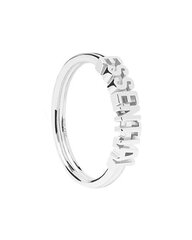 PDPAOLA Элегантное серебряное кольцо ESSENTIAL Silver AN02-608 цена и информация | Кольцо | pigu.lt