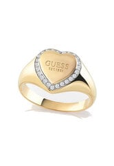 Guess Романтичное позолоченное кольцо Fine Heart JUBR01430JWYG цена и информация | Кольца | pigu.lt