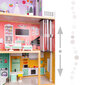 Medinis lėlių namelis su baldais, 117 cm kaina ir informacija | Žaislai mergaitėms | pigu.lt