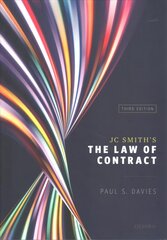 JC Smith's The Law of Contract 3rd Revised edition цена и информация | Книги по экономике | pigu.lt