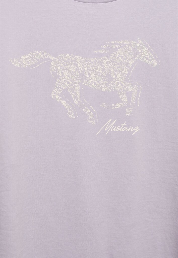 Marškinėliai moterims Mustang 10128308124 4058823112734, violetiniai kaina ir informacija | Marškinėliai moterims | pigu.lt