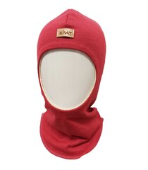 Шапка-шлем из мериносовой шерсти Kivat 3442*26 6419580252053, тёмно-розовая цена и информация | Шапки, перчатки, шарфы для девочек | pigu.lt