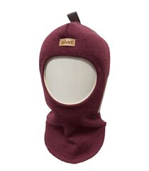 Шапка-шлем из шерсти мериноса Kivat 195*29 6419580146413, сливовая  цена и информация | Шапки, перчатки, шарфы для девочек | pigu.lt