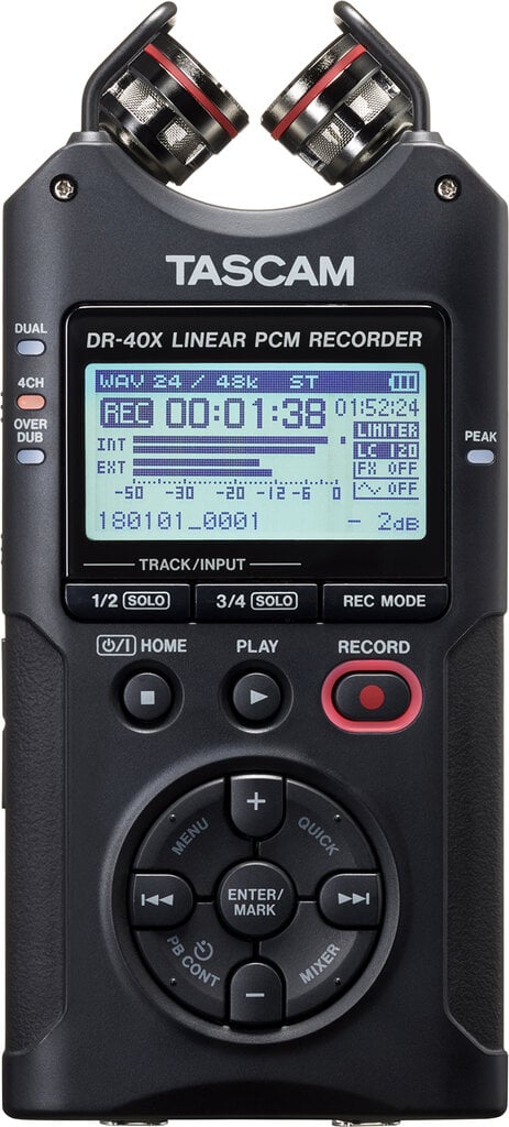 Tascam DR-40X kaina ir informacija | Diktofonai | pigu.lt