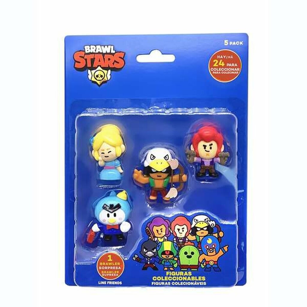 Figūrų rinkinys Bizak Brawl Stars, plastmasinis, 6 cm, 5 dalys цена |  pigu.lt