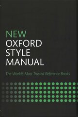 New Oxford Style Manual 3rd Revised edition kaina ir informacija | Užsienio kalbos mokomoji medžiaga | pigu.lt