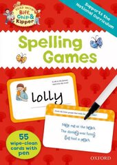 Oxford Reading Tree Read with Biff, Chip and Kipper: Spelling Games Flashcards цена и информация | Книги для подростков и молодежи | pigu.lt