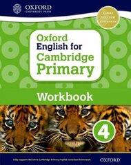 Oxford English for Cambridge Primary Workbook 4, 4, Oxford English for Cambridge Primary Workbook 4 kaina ir informacija | Knygos paaugliams ir jaunimui | pigu.lt