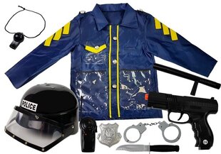 Karnavalinis kostiumas su žaislinu šautuvu ir priedais "Policija" kaina ir informacija | Karnavaliniai kostiumai | pigu.lt